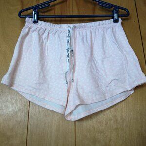 Nine West Women's Medium Pink/White Sleepwear Shorts Elastic Waist Loungewear